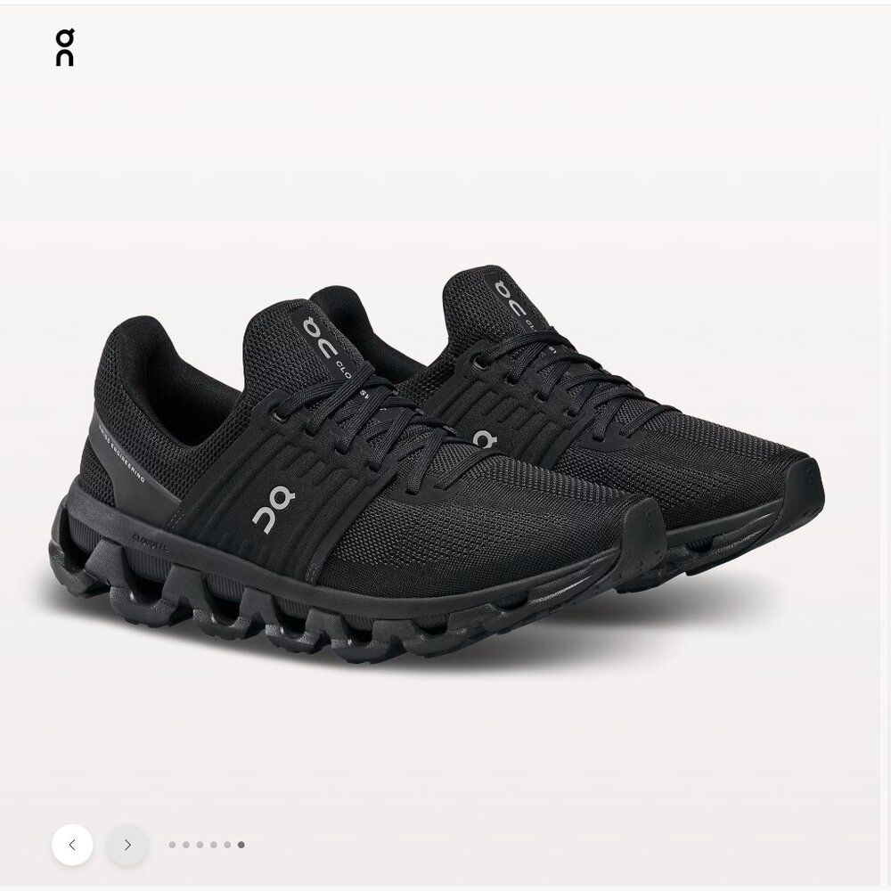 On Running Black Athletic Shoes